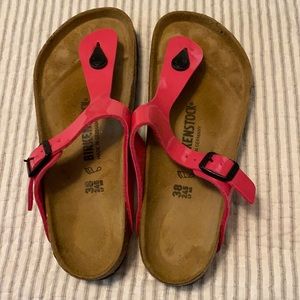 Gently used Birkenstock Giza sandals